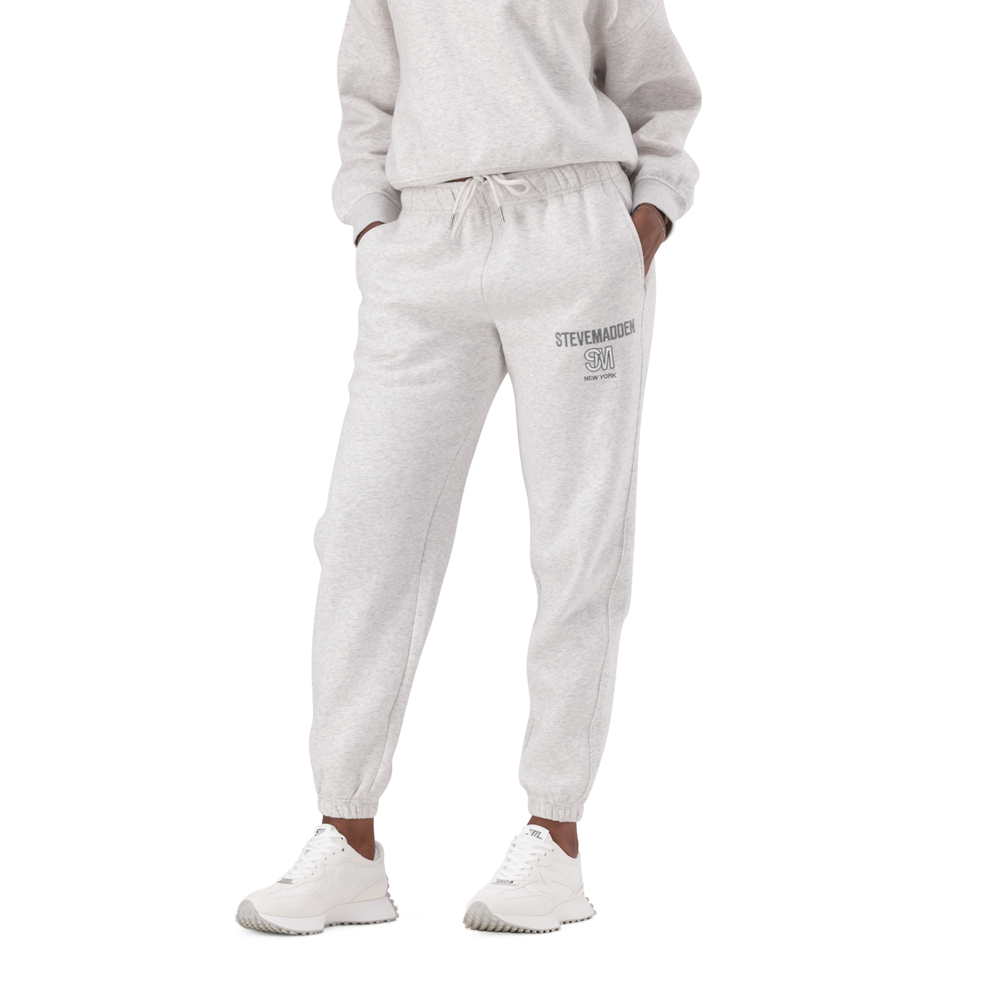 SHARON GREY MELANGE SLIM JOGGER - view 3