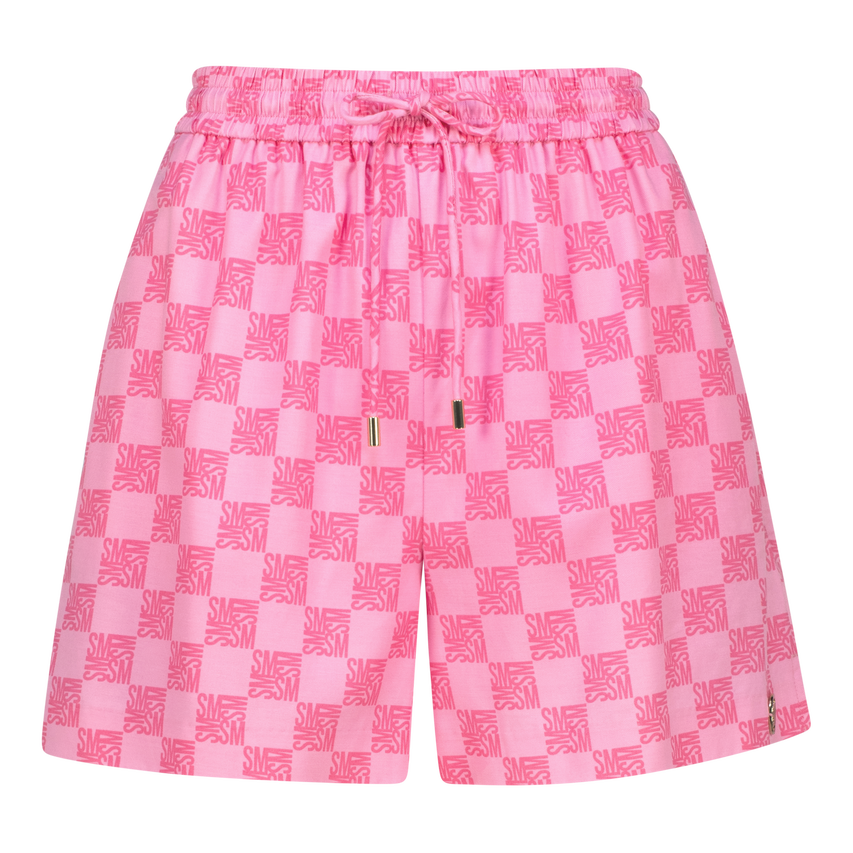 NOVA PINK ALLOVER PRINTED SHORTS