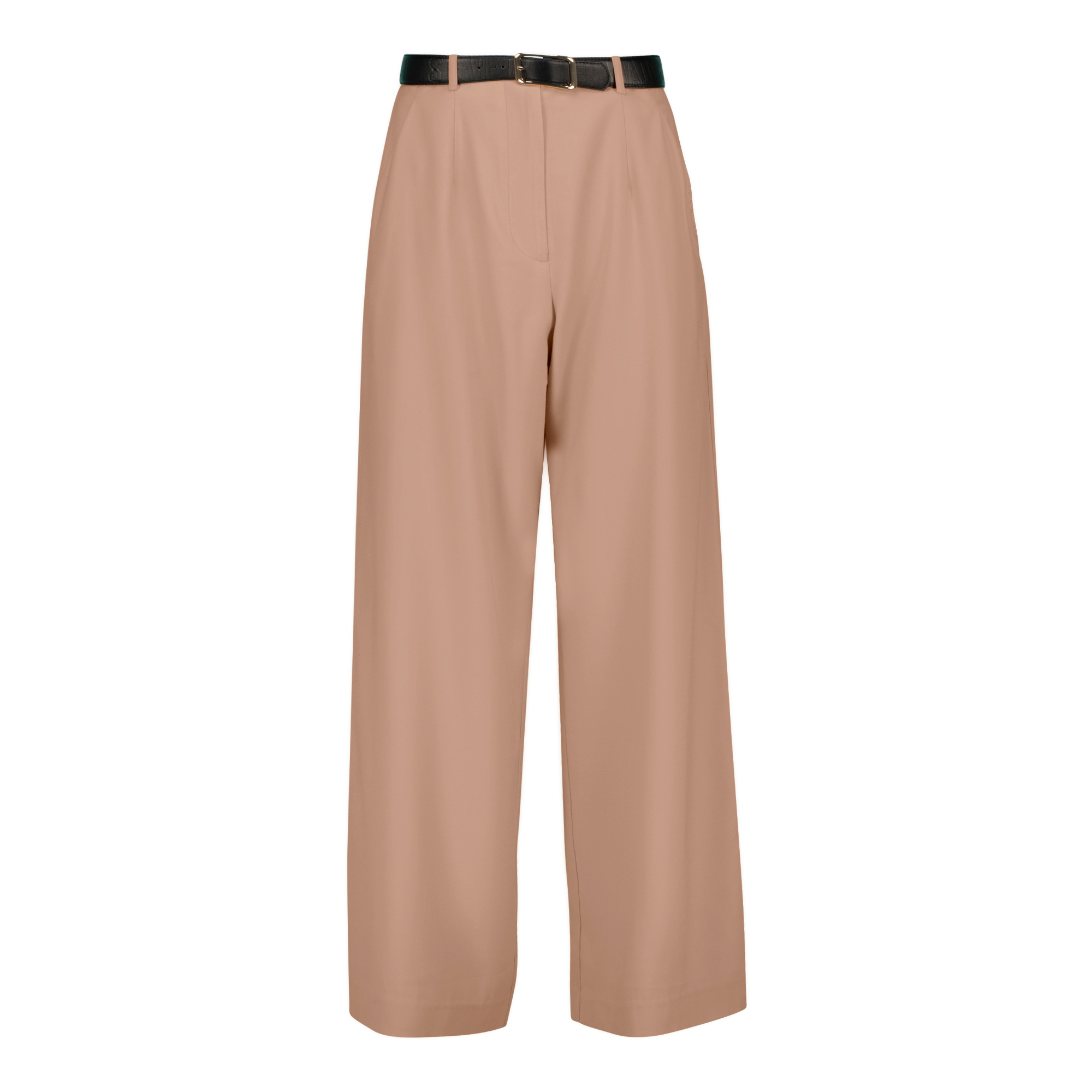 KENNEDY BISCUIT BELTED WIDE LEG TROUSER
