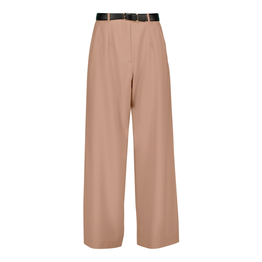 KENNEDY BISCUIT BELTED WIDE LEG TROUSER