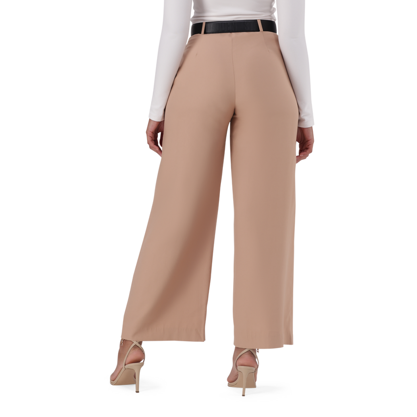 KENNEDY BISCUIT BELTED WIDE LEG TROUSER