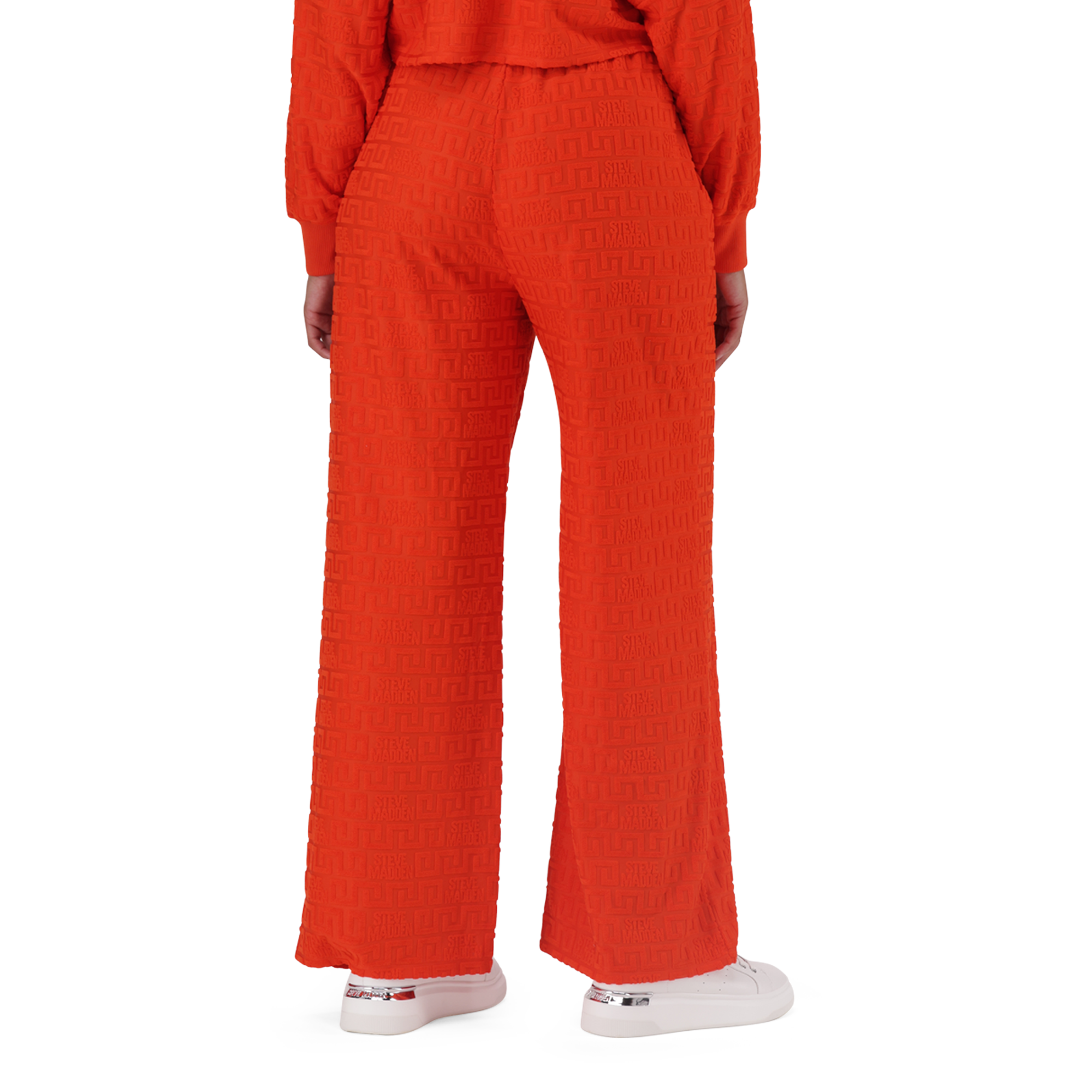 CHAYA TANGERINE WIDE LEG JOGGER WITH EMBOSSED LOGO