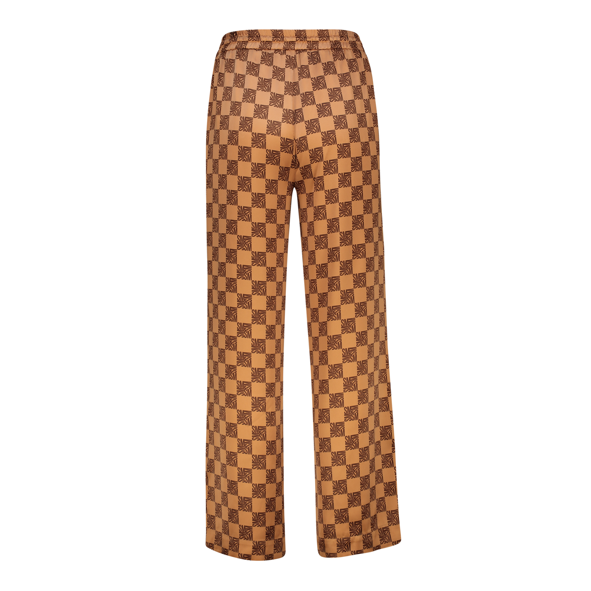 AZARA MOCHA MONOGRAM WIDE LEG PANT