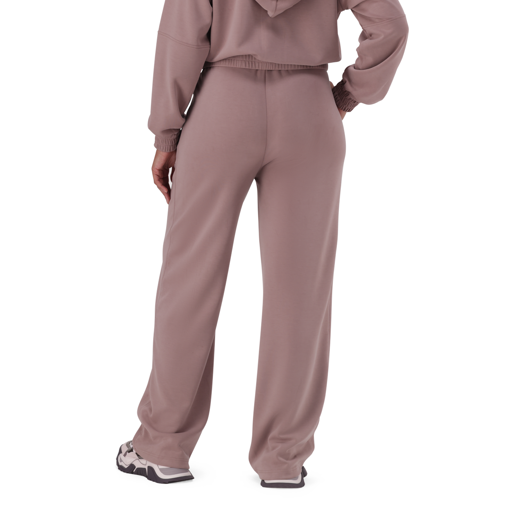 SLOAN DARK TAUPE MODAL WIDELEG JOGGER - view 4