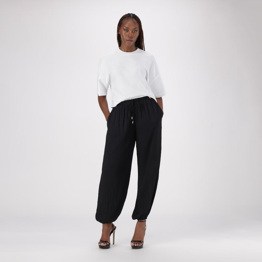 HALLIE BLACK BALLOON PANT - view 2