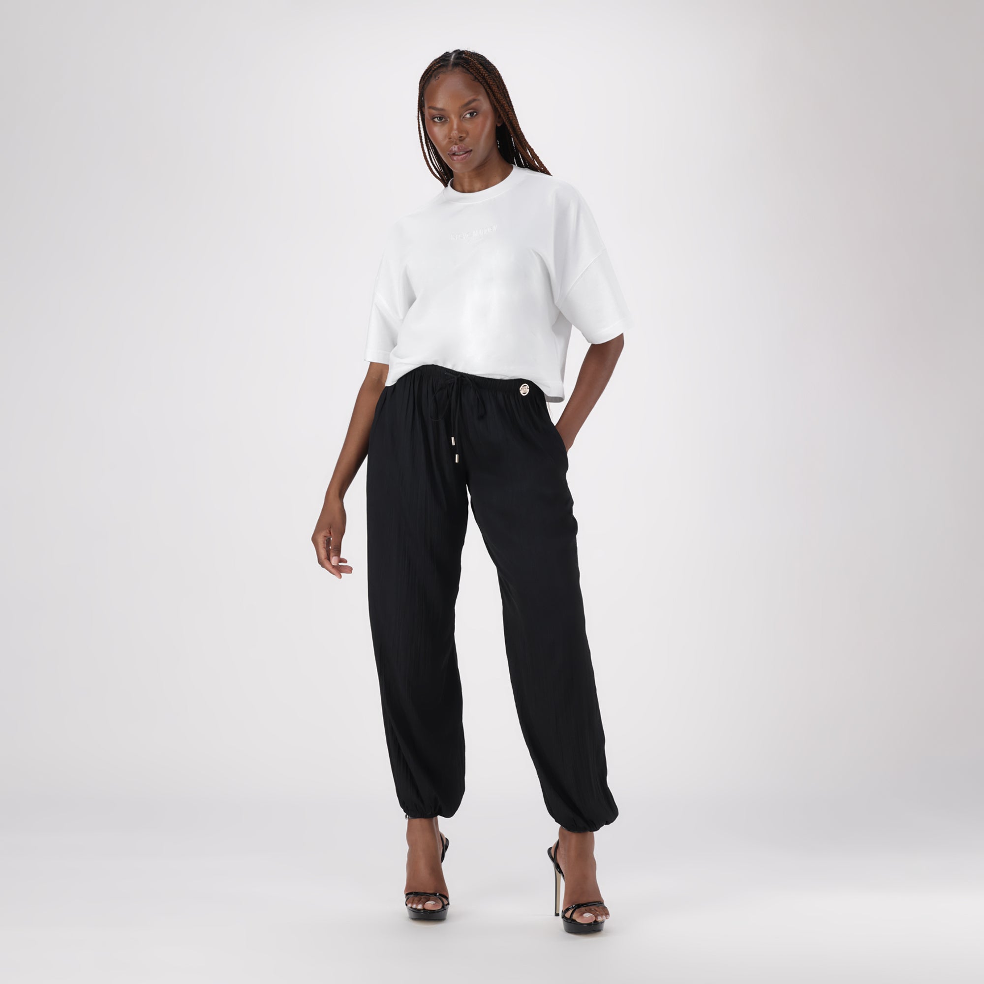 HALLIE BLACK BALLOON PANT - view 3