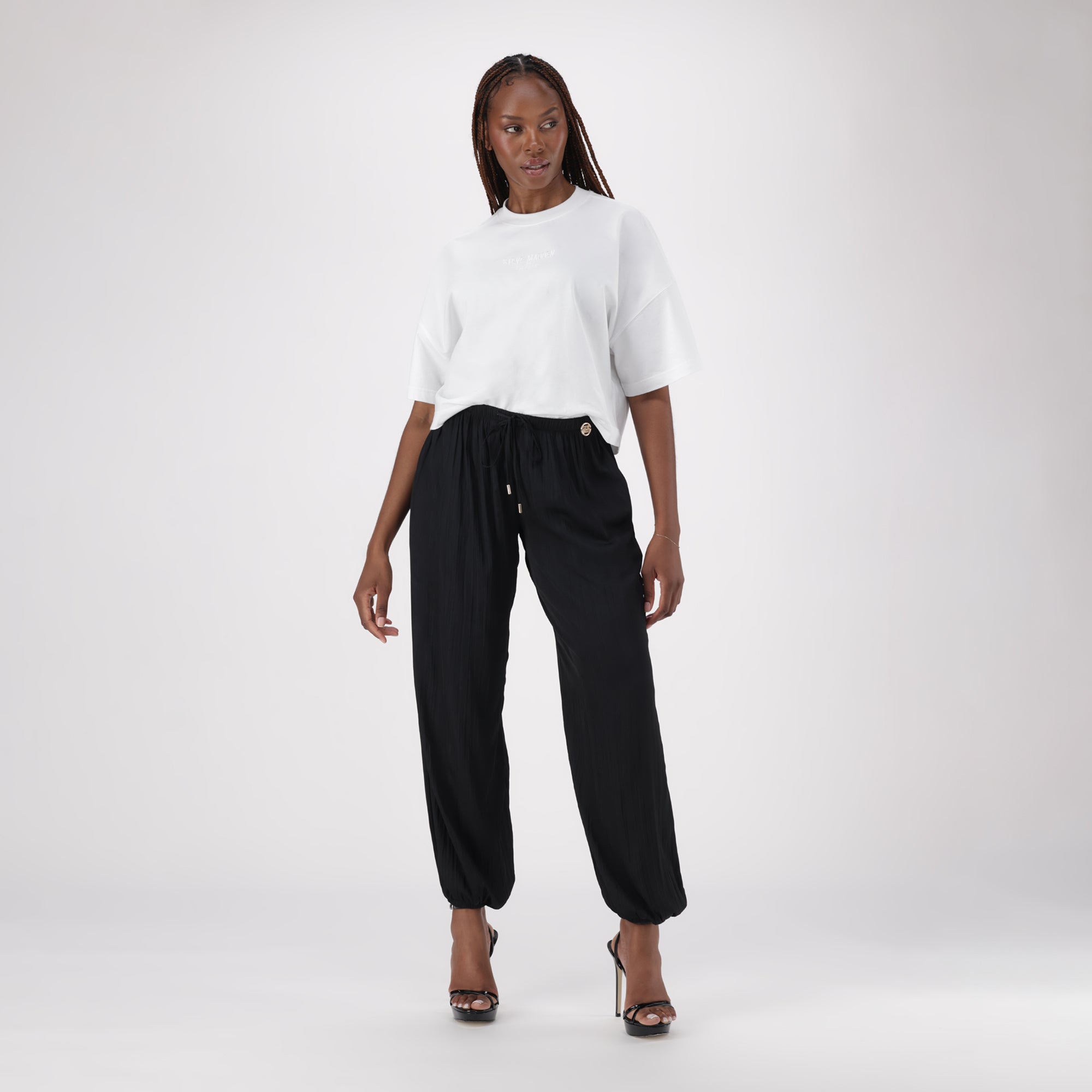 HALLIE BLACK BALLOON PANT - view 4