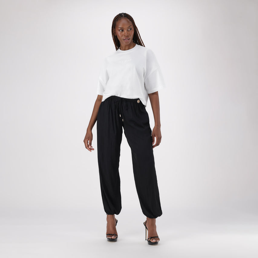 HALLIE BLACK BALLOON PANT - view 4
