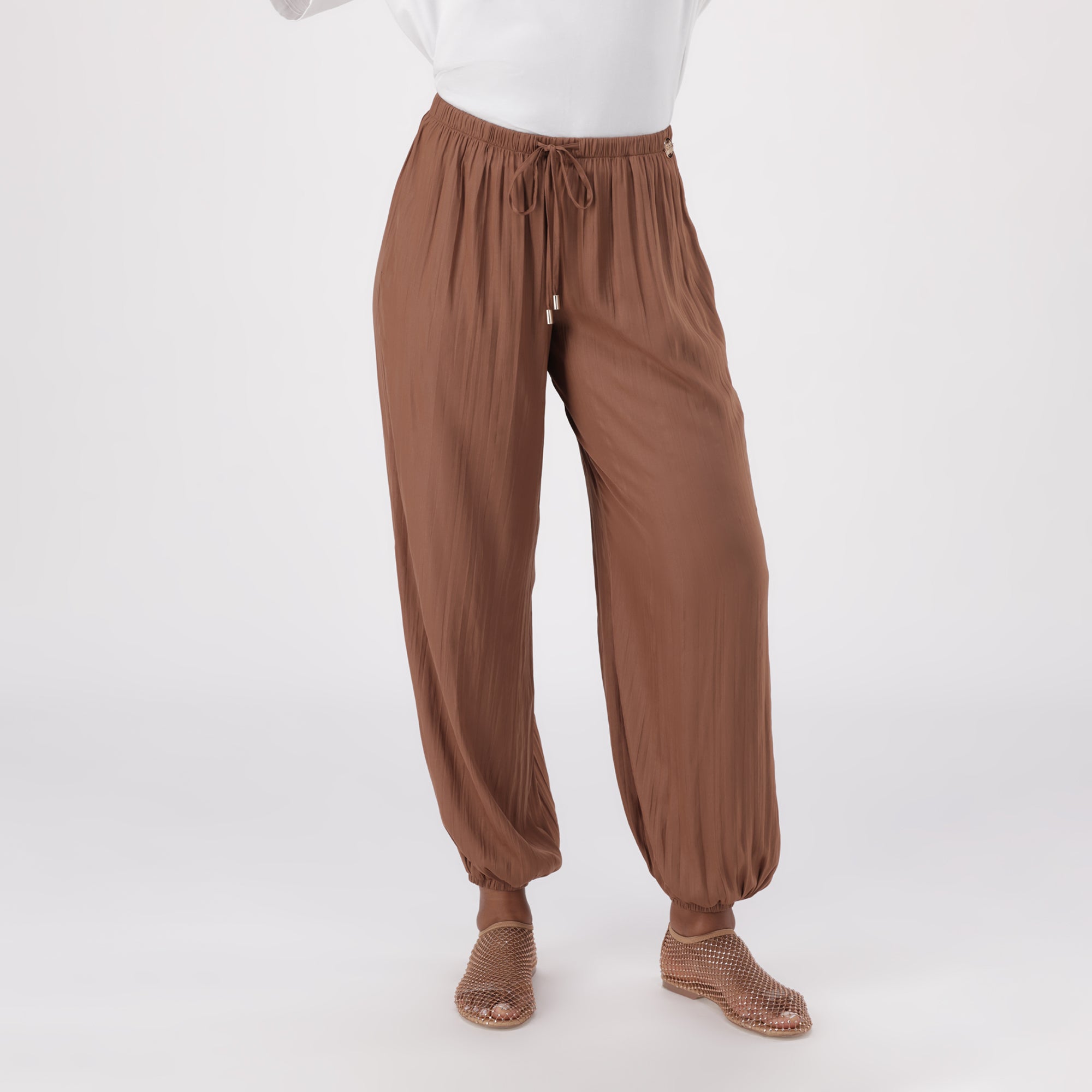 HALLIE COFFEE BALLOON PANT