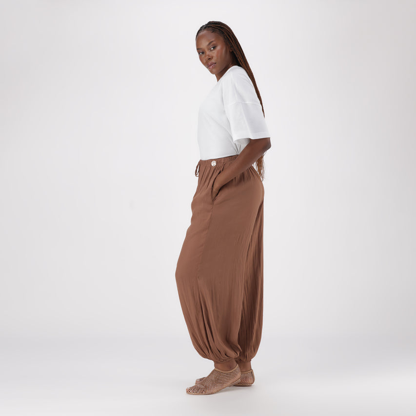 HALLIE COFFEE BALLOON PANT - view 6