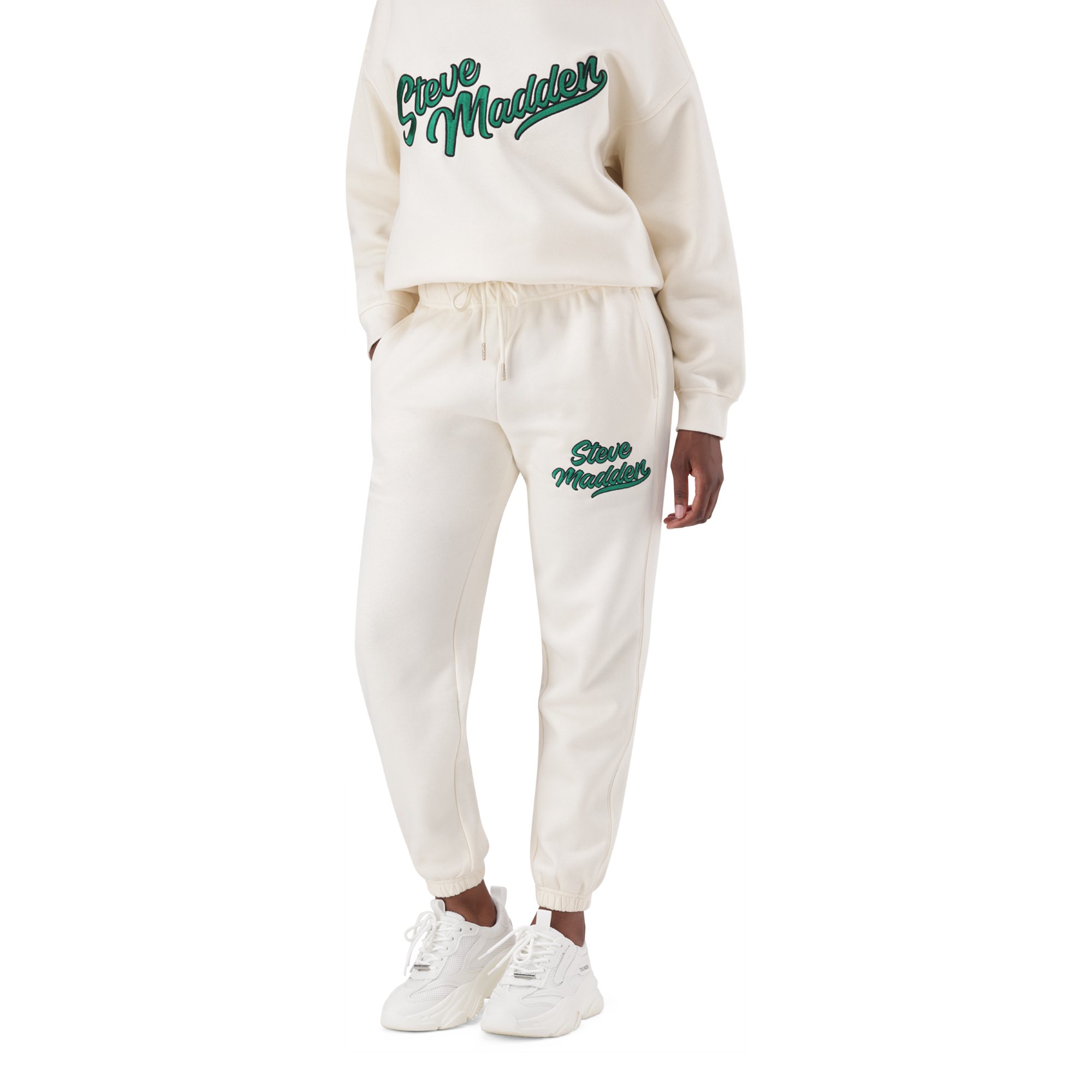 SARA CREAM SLIM JOGGER