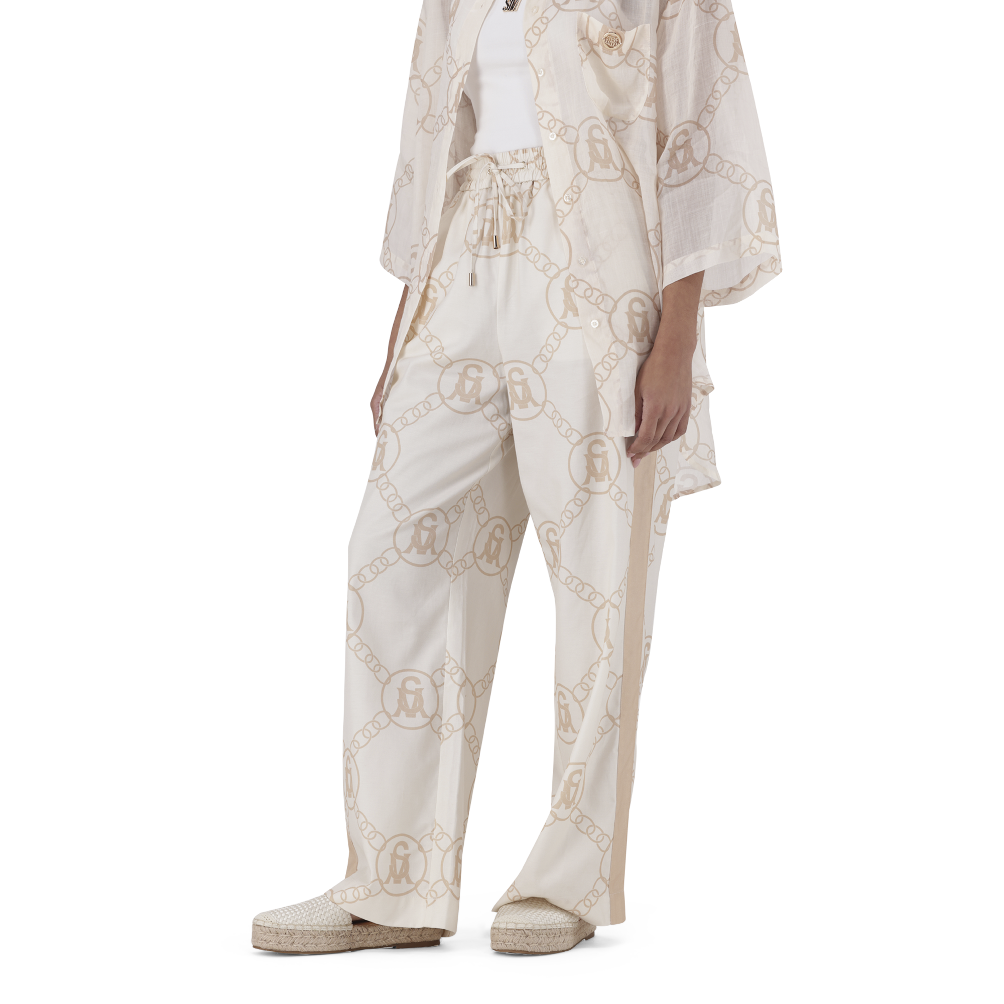 BRIELLE STONE WIDE LEG PANT