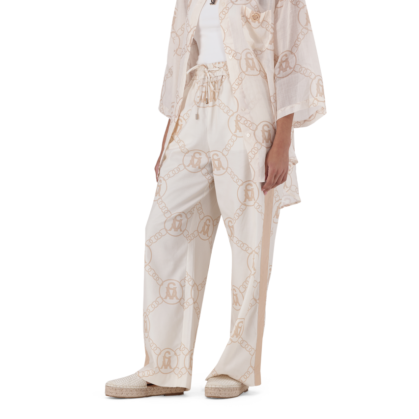 BRIELLE STONE WIDE LEG PANT