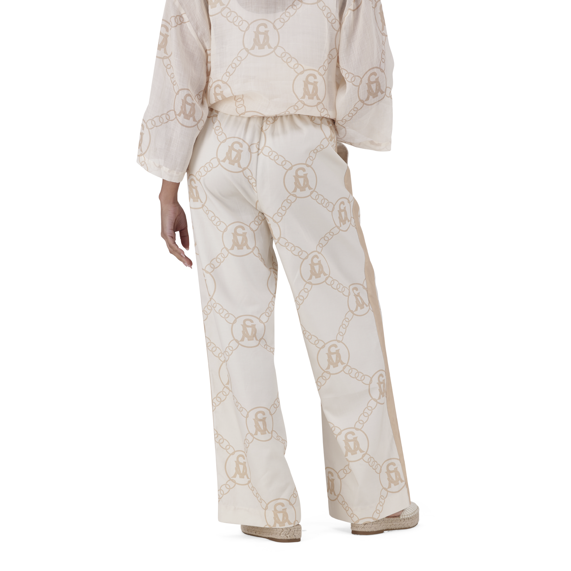BRIELLE STONE WIDE LEG PANT
