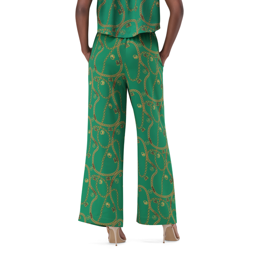 WENDY GREEN WIDE LEG PANT