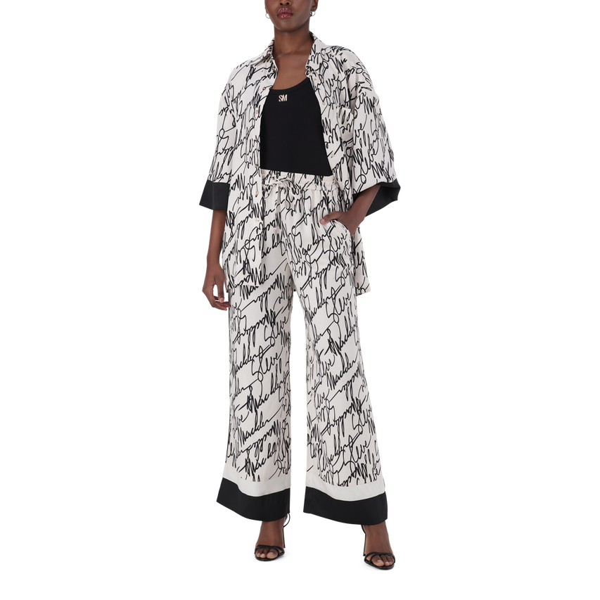 PARKER WHITE WIDE LEG PANT