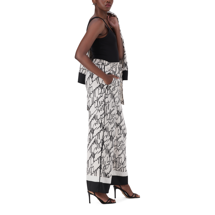 PARKER WHITE WIDE LEG PANT