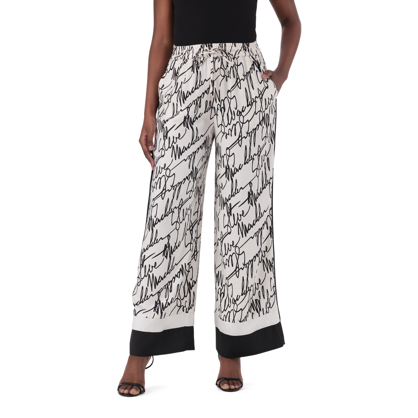 PARKER WHITE WIDE LEG PANT