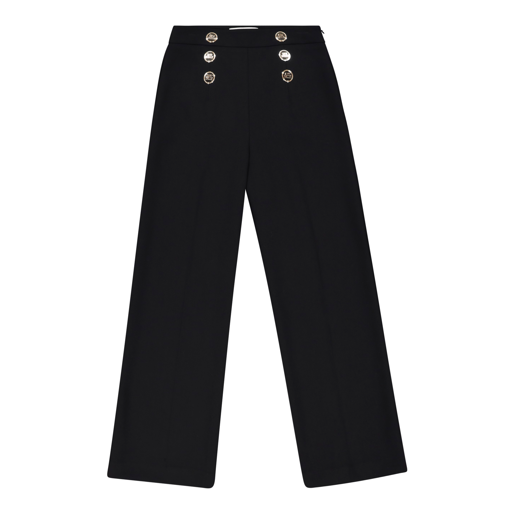 AVERY BLACK TROUSERS WITH BUTTONS