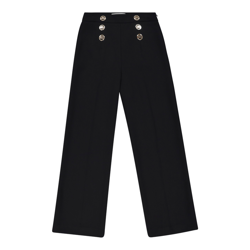 AVERY BLACK TROUSERS WITH BUTTONS
