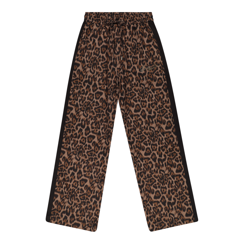 CAROL CHOCOLATE BROWN LEOPARD PRINT PANT