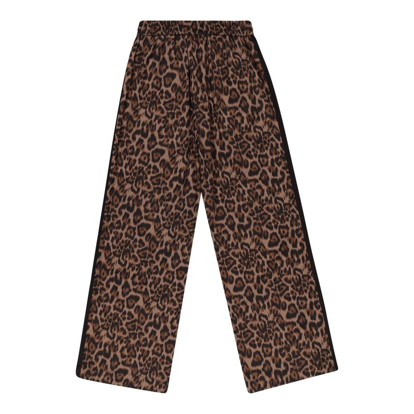 CAROL CHOCOLATE BROWN LEOPARD PRINT PANT