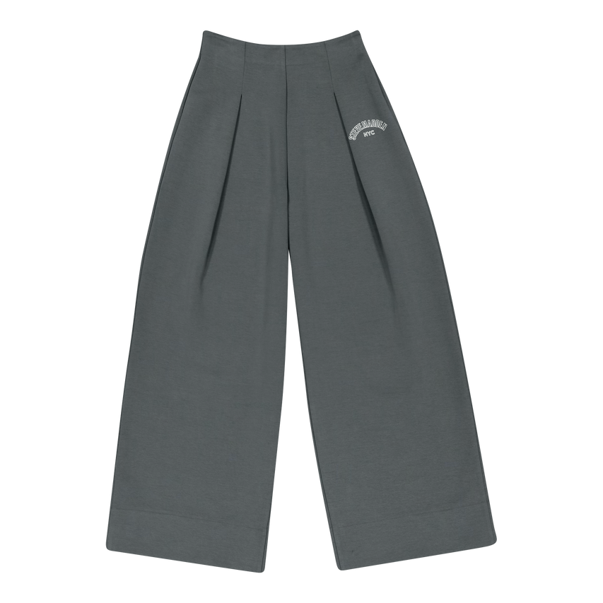 JEMIMA DARK SAGE WIDELEG SCUBA TROUSER - view 6