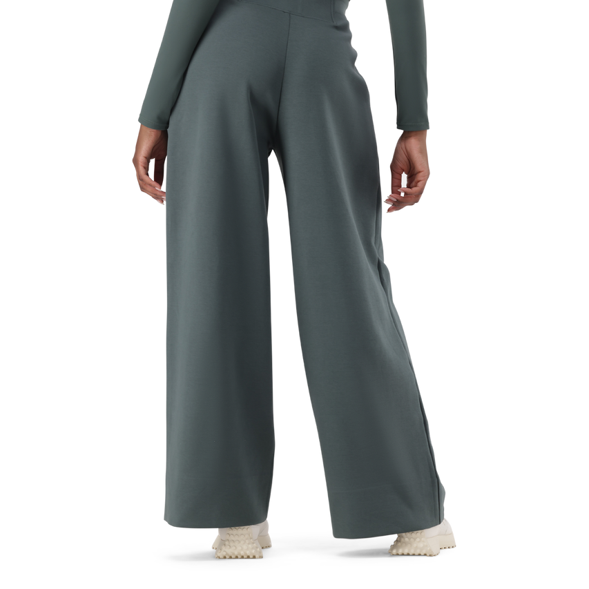 JEMIMA DARK SAGE WIDELEG SCUBA TROUSER - view 5
