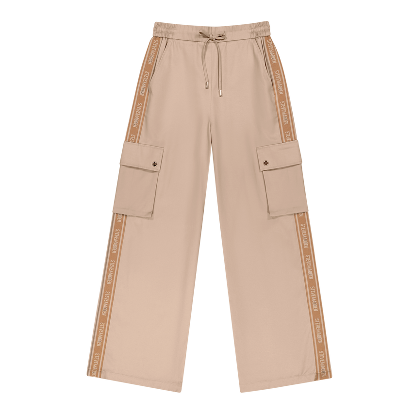 EMILIA CARAMEL WIDELEG CARGO PANT