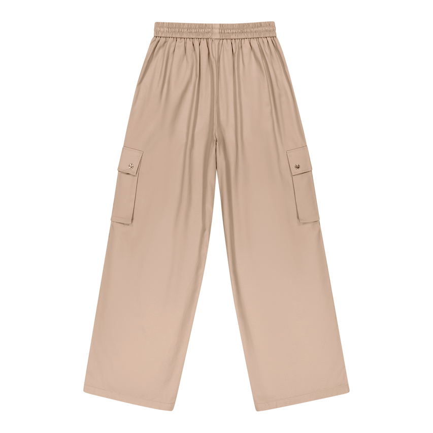 EMILIA CARAMEL WIDELEG CARGO PANT - view 6