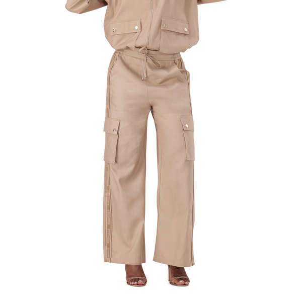 EMILIA CARAMEL WIDELEG CARGO PANT – Steve Madden South Africa