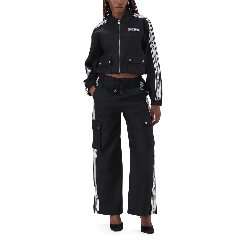 EMILIA BLACK WIDELEG CARGO PANT - view 4