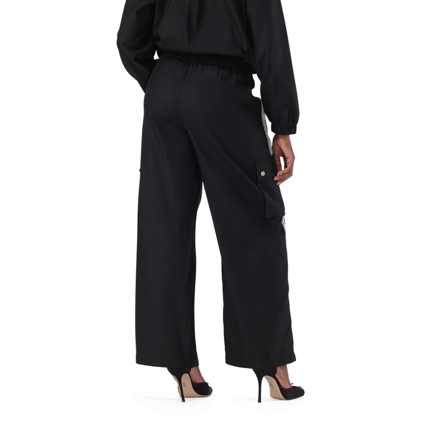 EMILIA BLACK WIDELEG CARGO PANT - view 5