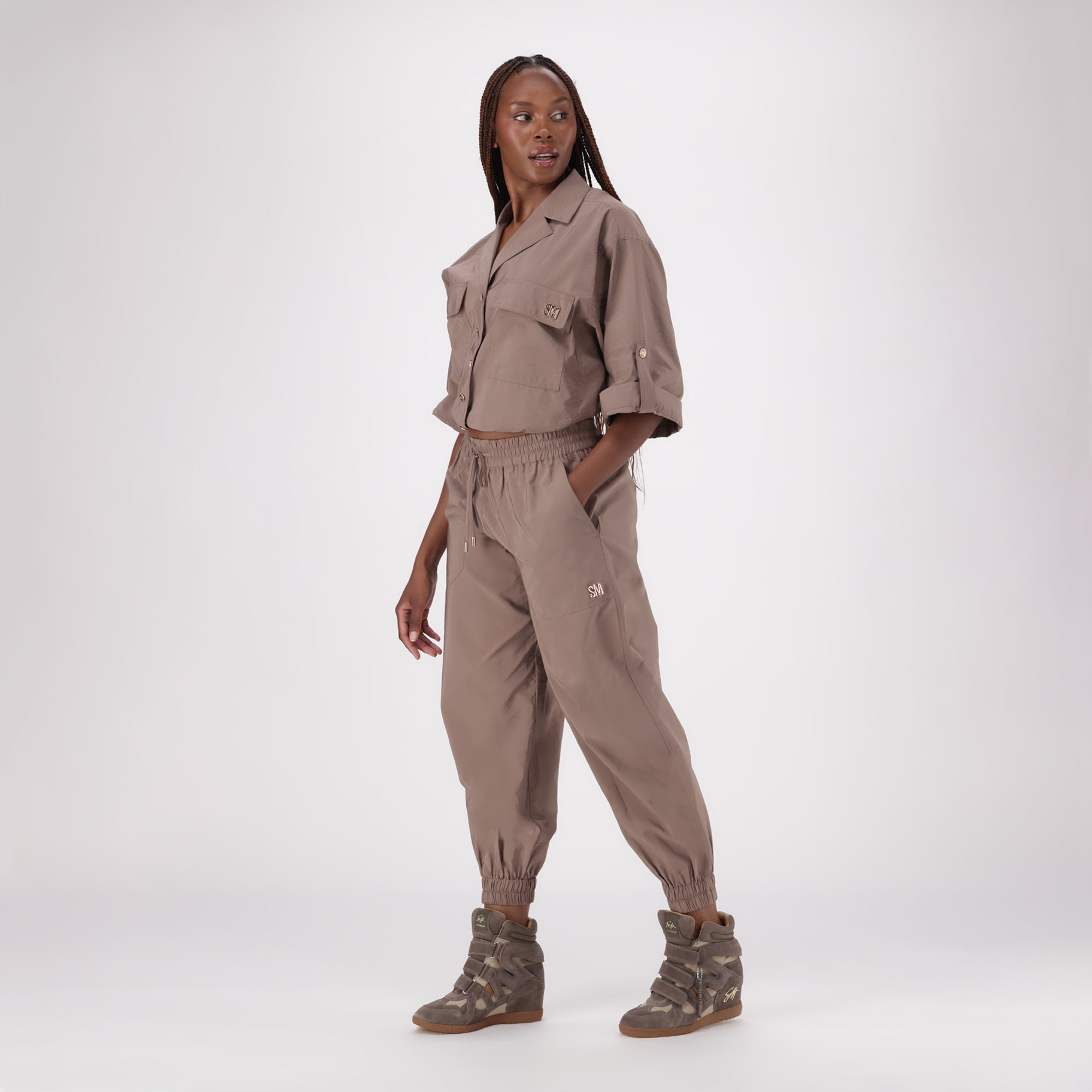 SIENNA TAUPE CARGO PANT - view 4
