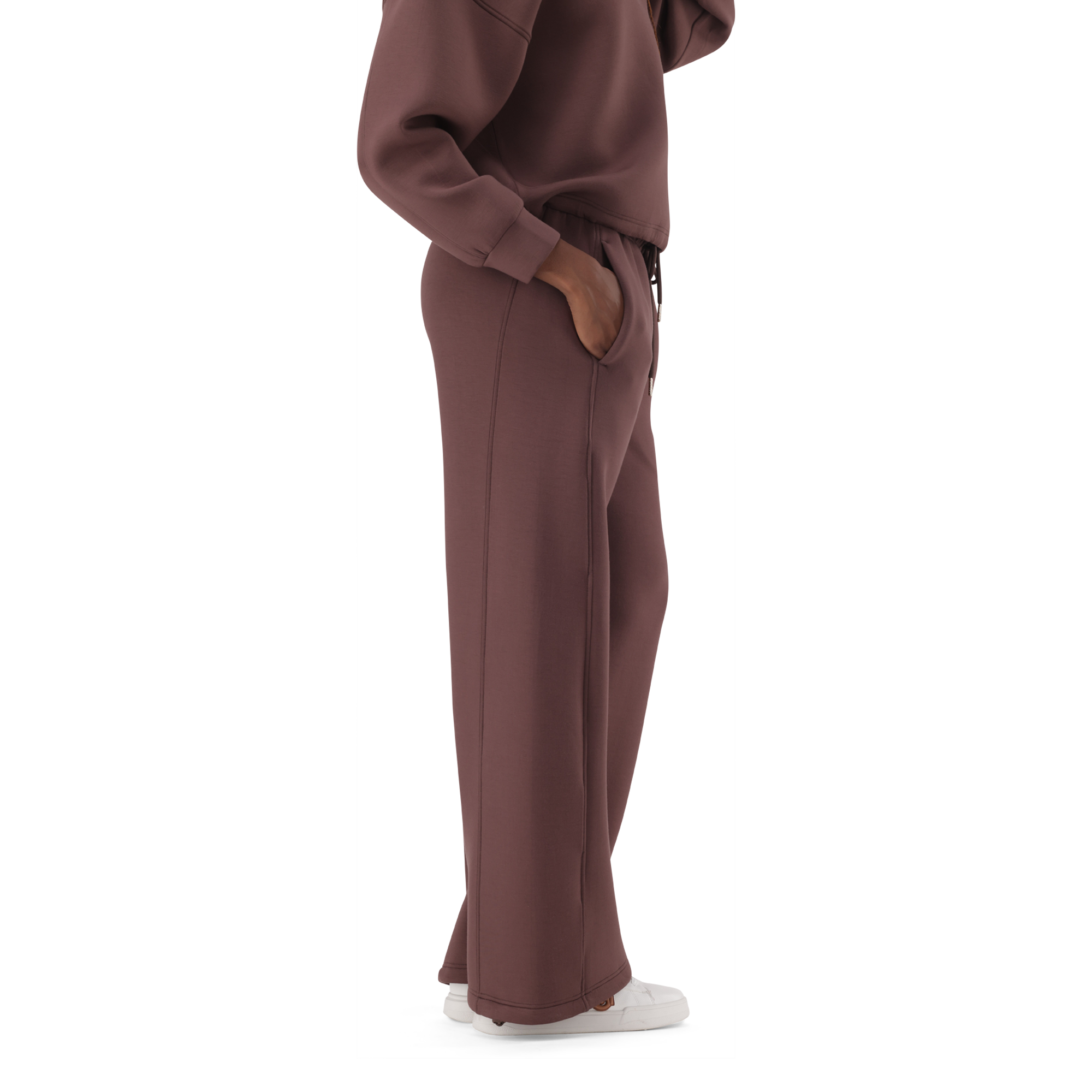 TIFFANY BROWN/CHOCOLATE WIDELEG SCUBA JOGGER - view 3