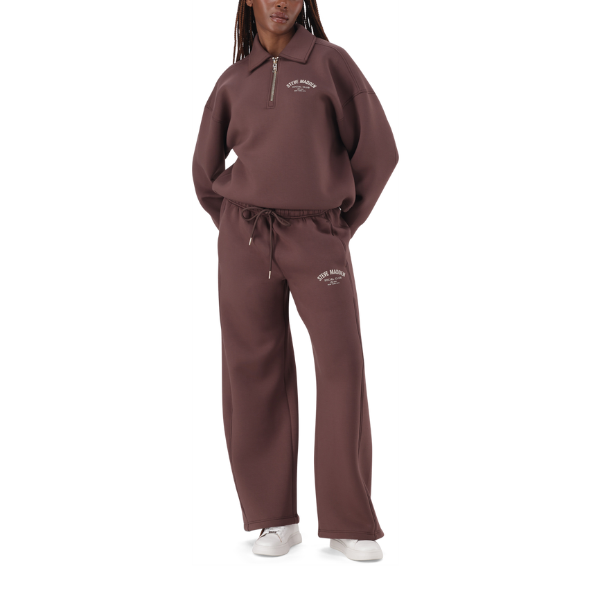 TIFFANY BROWN/CHOCOLATE WIDELEG SCUBA JOGGER - view 2