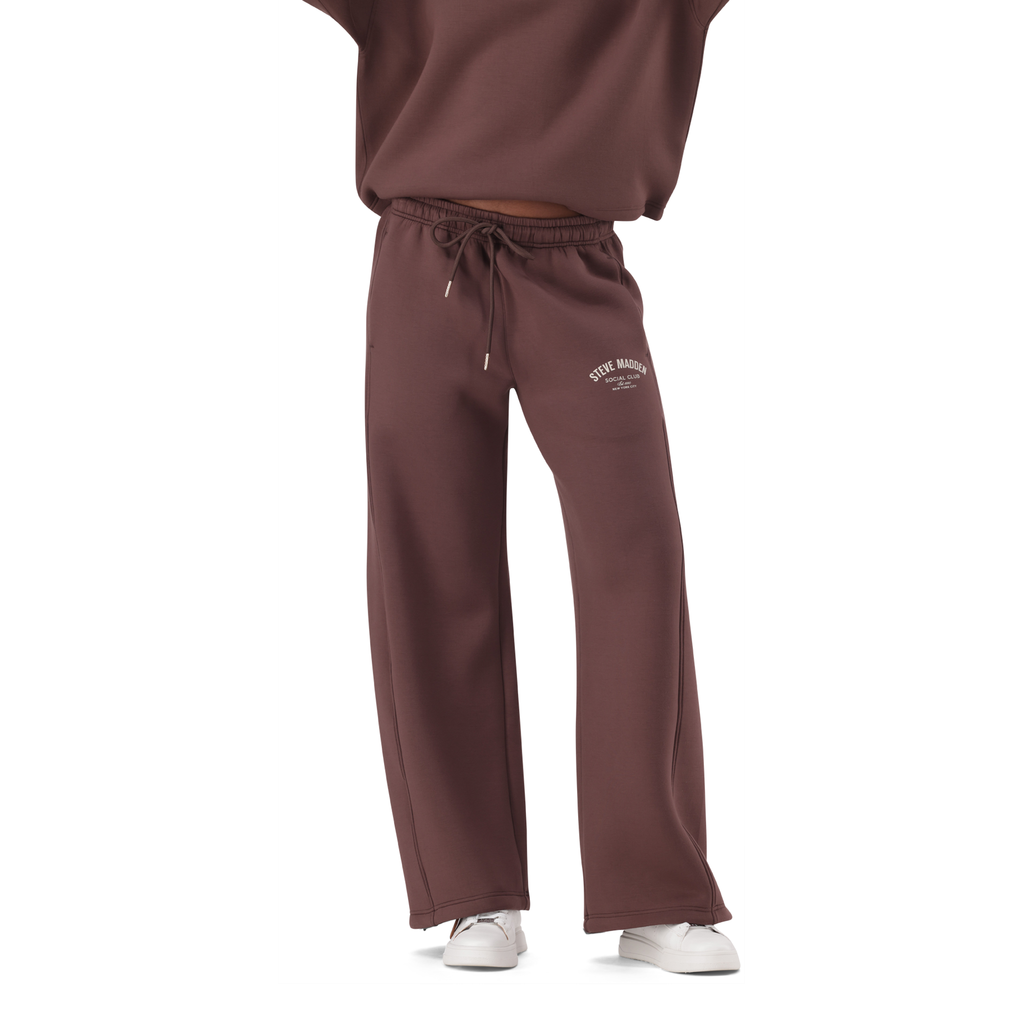 TIFFANY BROWN/CHOCOLATE WIDELEG SCUBA JOGGER