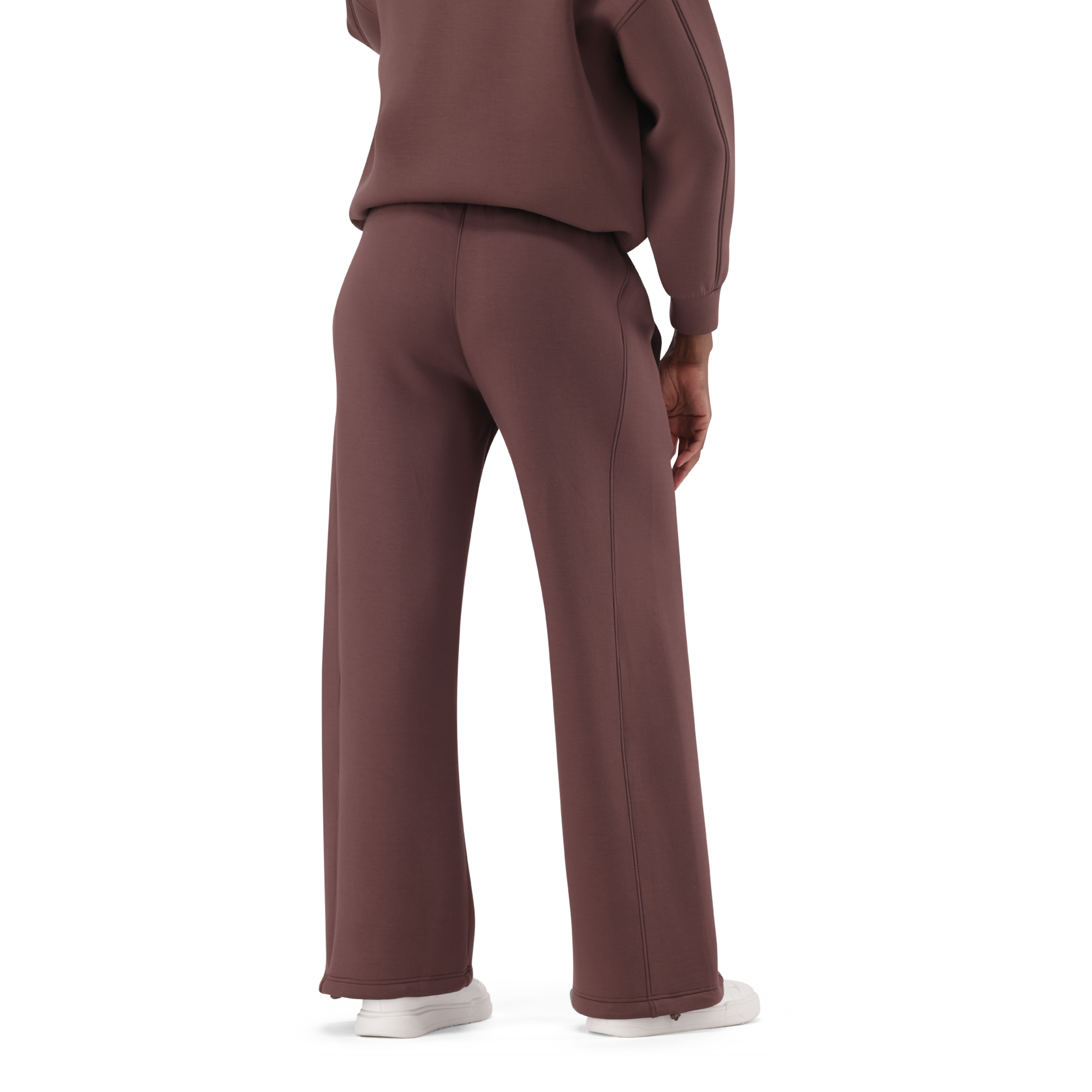 TIFFANY BROWN/CHOCOLATE WIDELEG SCUBA JOGGER - view 4