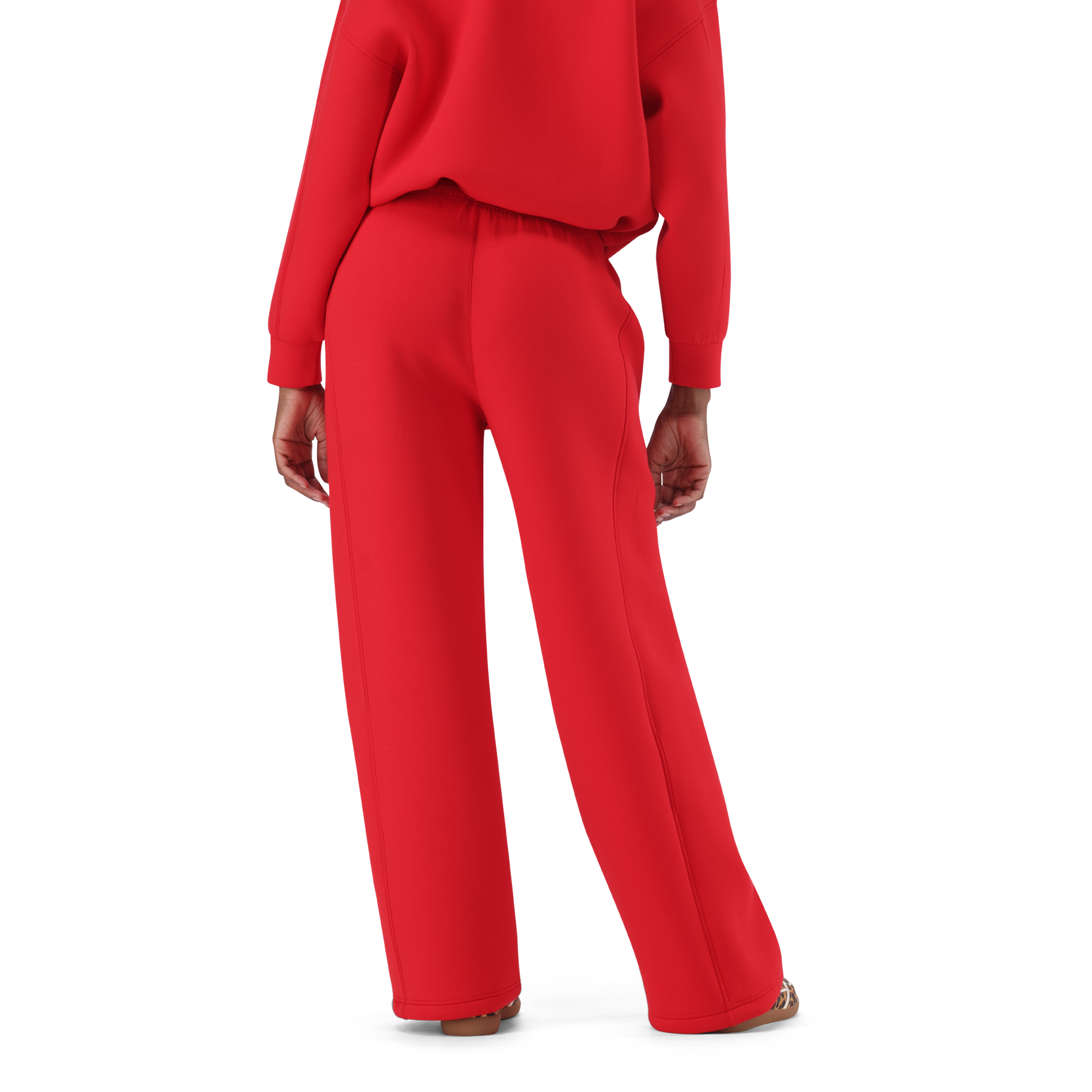 TIFFANY RED WIDELEG SCUBA JOGGER - view 5