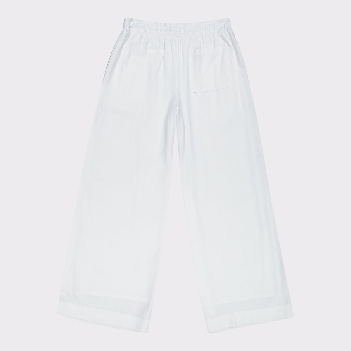 ARABELLA WHITE WIDELEG LINEN PANTS - view 6
