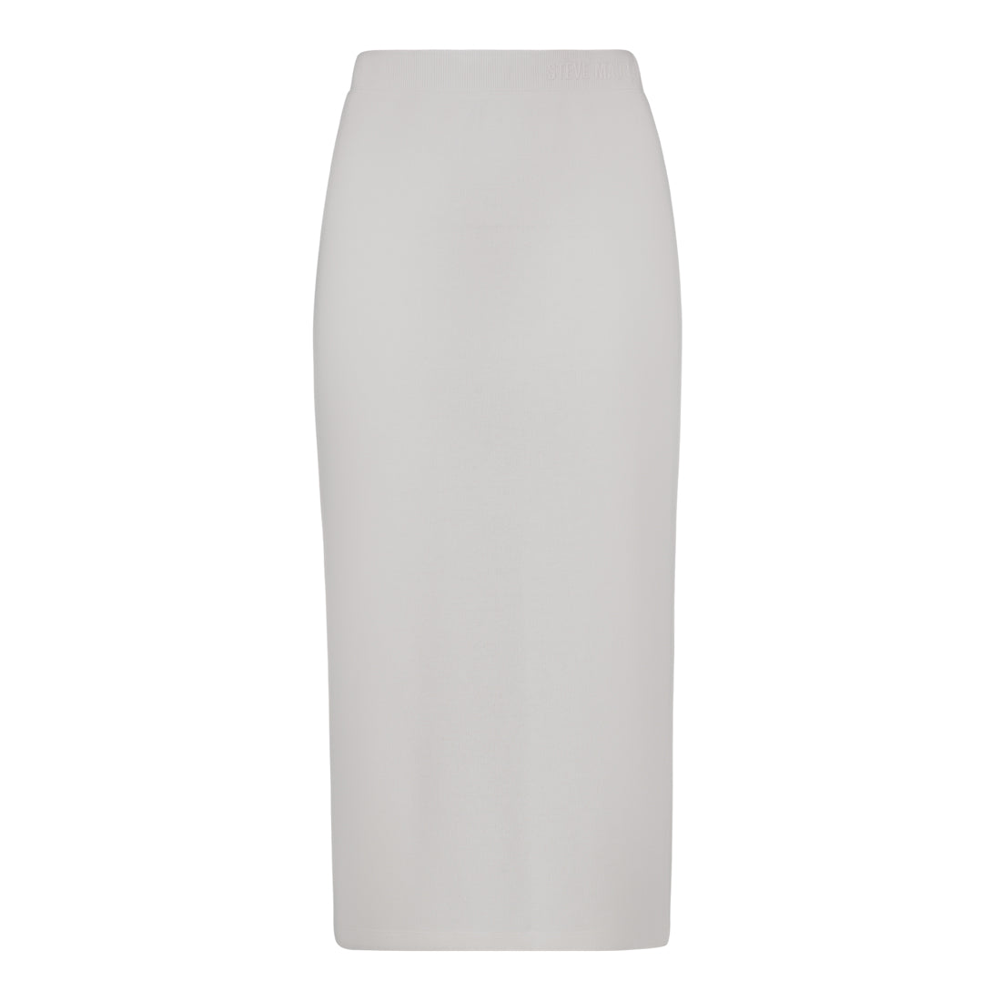 YAEL BONE HIGH WAISTED RIBKNIT MIDI SKIRT