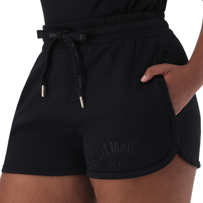 TAMSYN BLACK JOGGER SHORTS