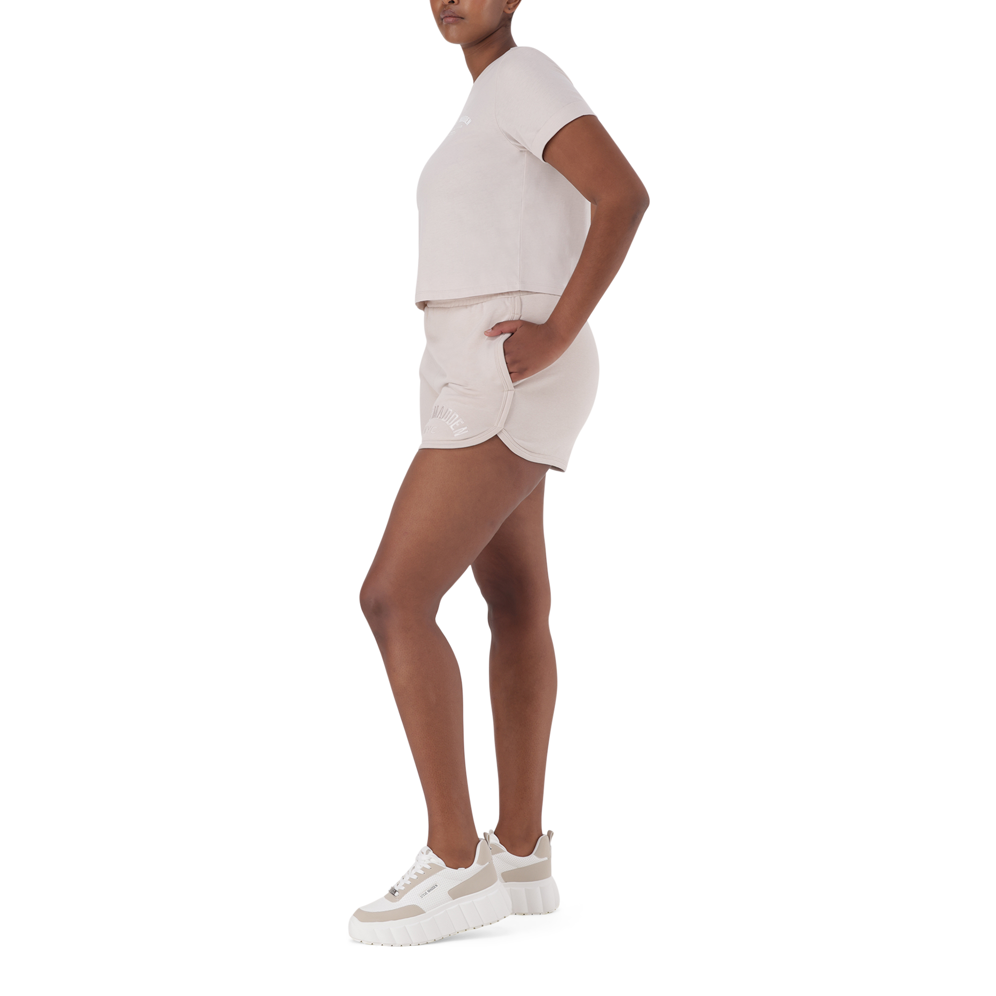 TAMSYN CHAMPAGNE JOGGER SHORTS
