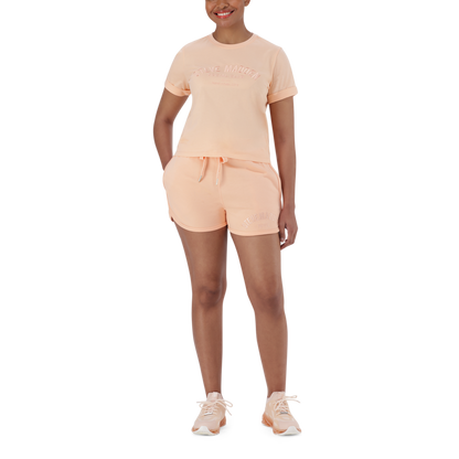 TAMSYN PEACH FUZZ JOGGER SHORTS