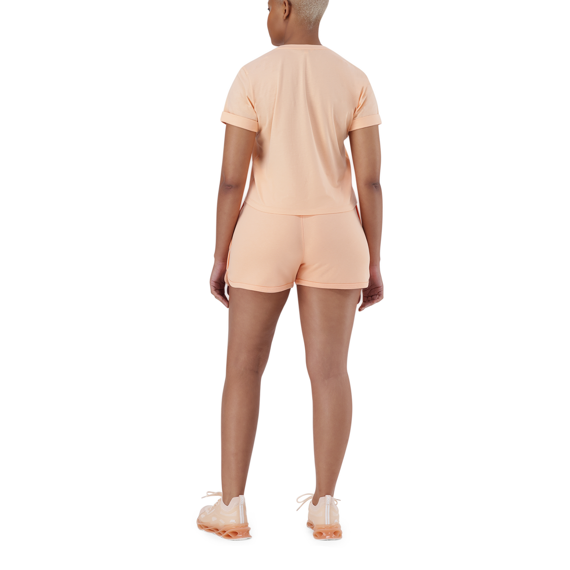 TAMSYN PEACH FUZZ JOGGER SHORTS