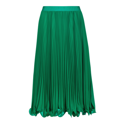 SIERRA EMERALD PLEATED MIDI SKIRT