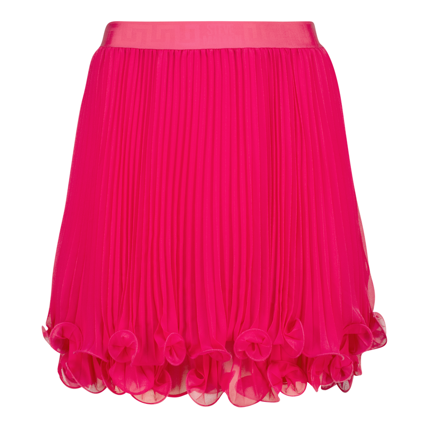LYRA HOT PINK PLEATED MINI SKIRT