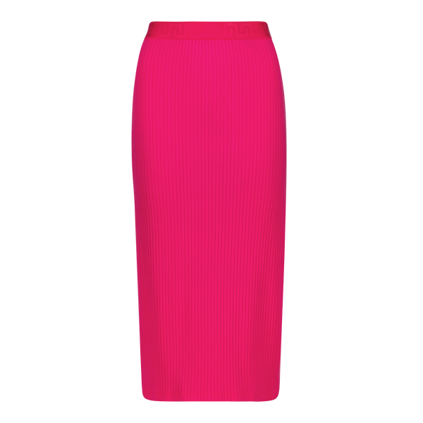 Cerise pink midi skirt discount