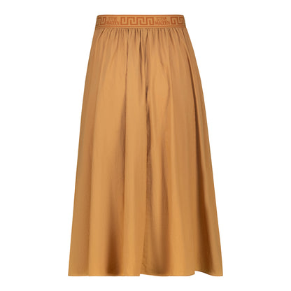 IVANNA CINNAMON FLARED MIDI SKIRT