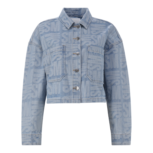 JAYDA LIGHT BLUE JACQUARD DENIM SHACKET – Steve Madden South Africa